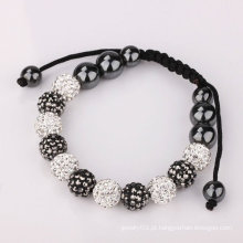 Branco &amp; azul Shamballa pulseiras Crystal Balls (11pcs) BR194